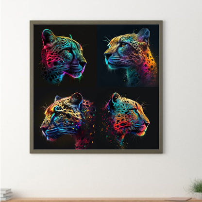 Leopard Head - Full Round Drill Diamond Painting 35*35CM