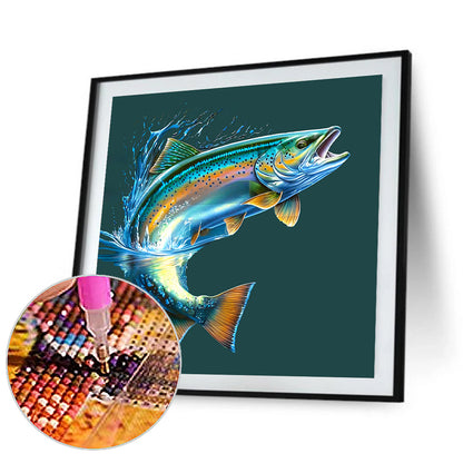 Deep Sea Fish - Full Round Drill Diamond Painting 35*35CM