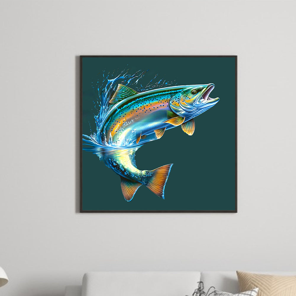 Deep Sea Fish - Full Round Drill Diamond Painting 35*35CM