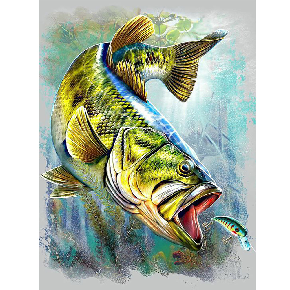 Sea Fish - Full Round Drill Diamond Painting 30*40CM