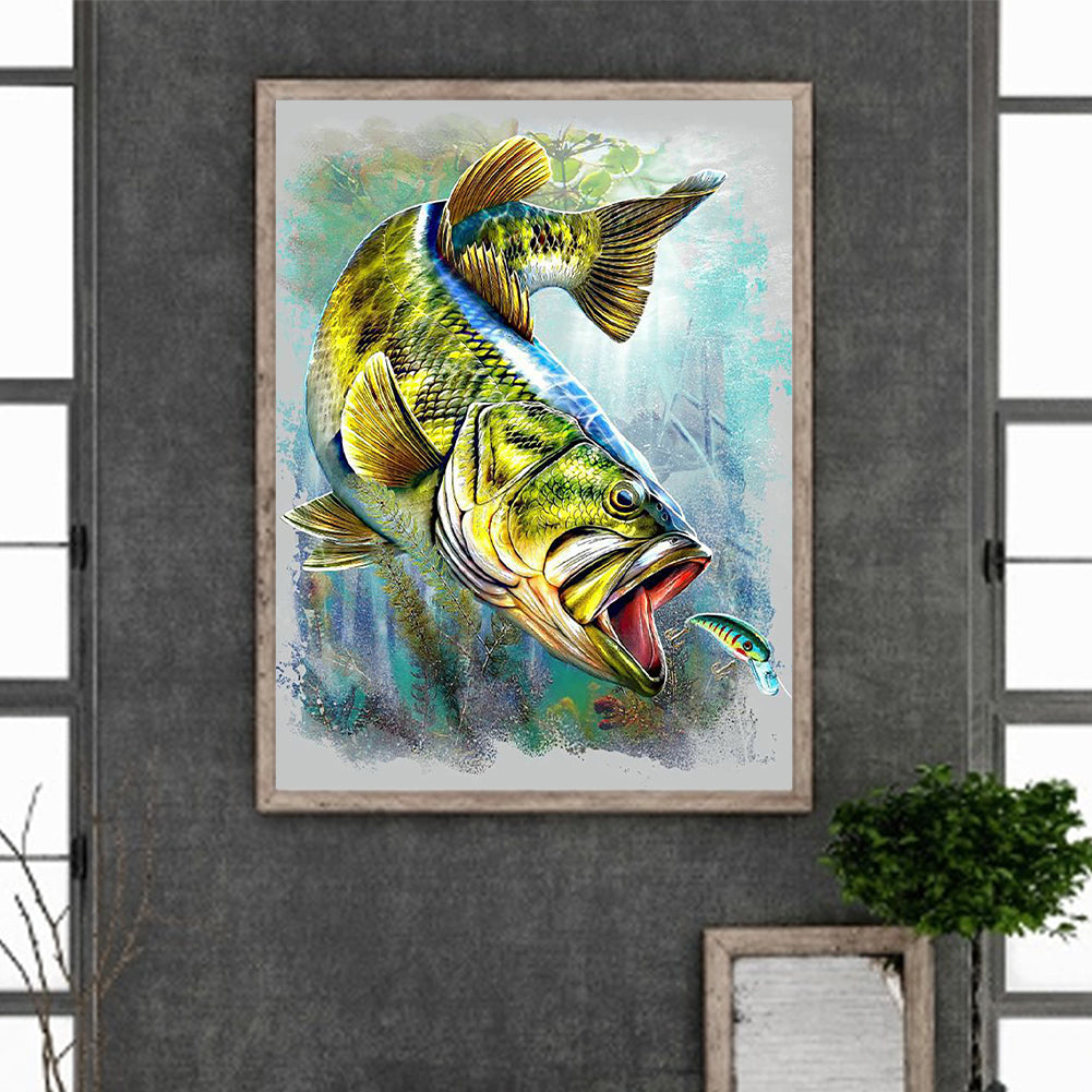 Sea Fish - Full Round Drill Diamond Painting 30*40CM