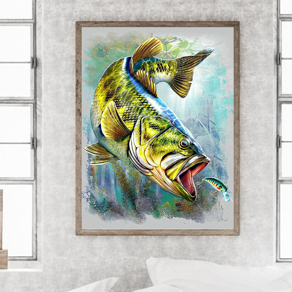 Sea Fish - Full Round Drill Diamond Painting 30*40CM