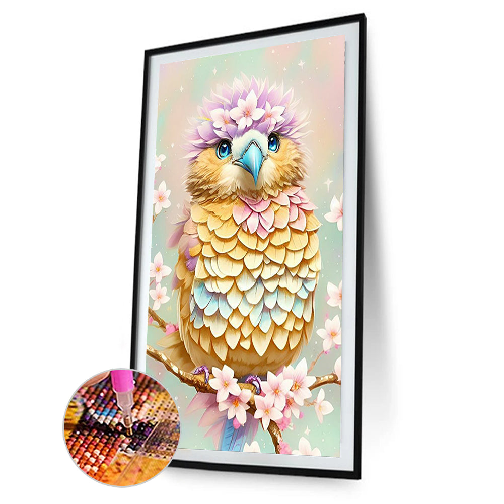 Owl - Full Round Drill Diamond Painting 30*50CM