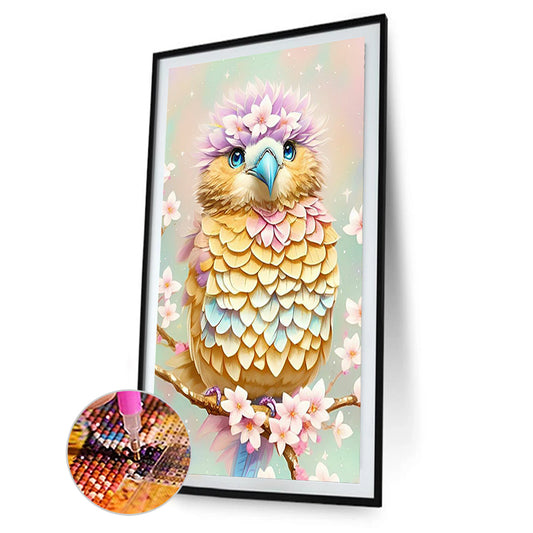 Owl - Full Round Drill Diamond Painting 30*50CM