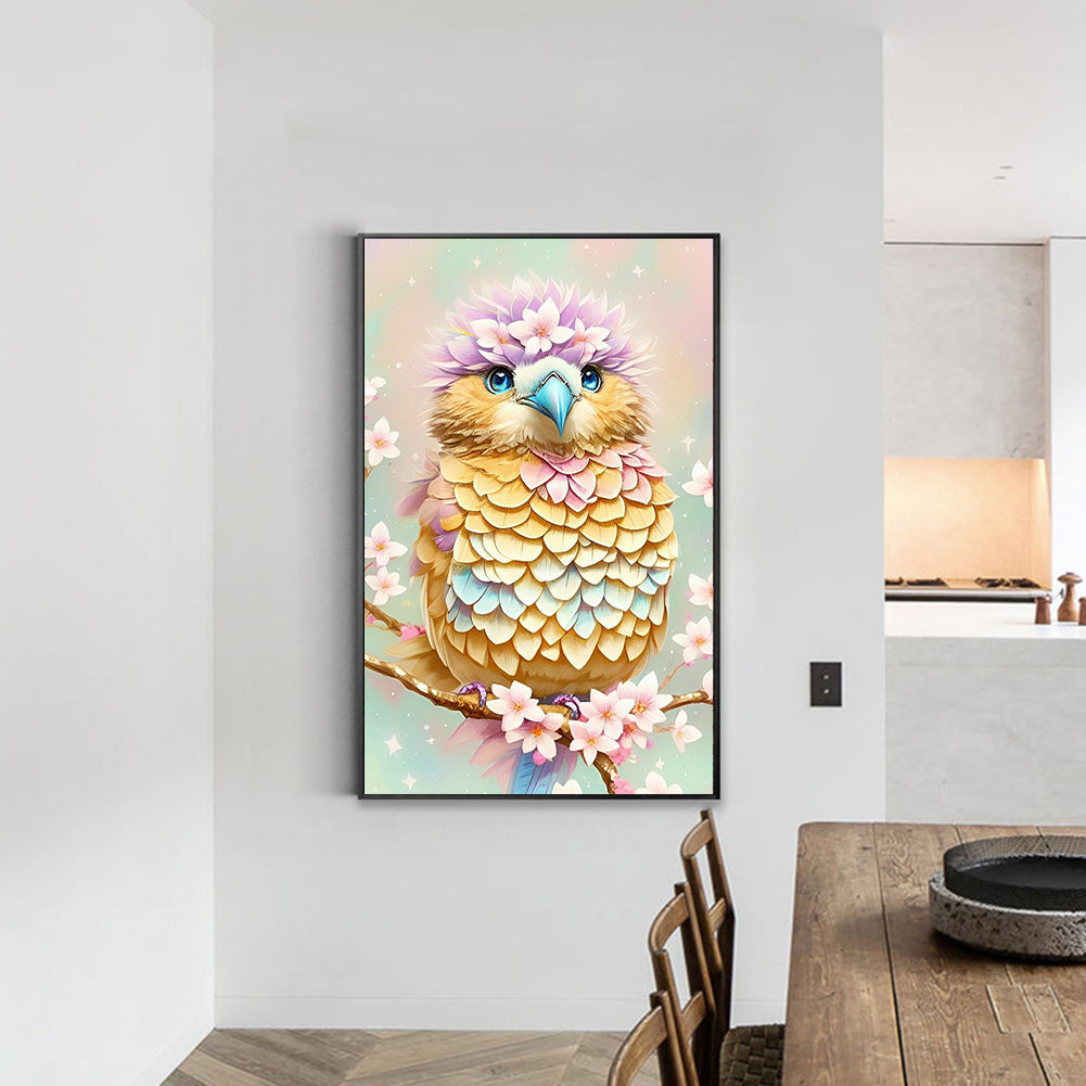 Owl - Full Round Drill Diamond Painting 30*50CM