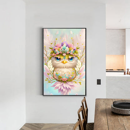 Owl - Full Round Drill Diamond Painting 30*50CM