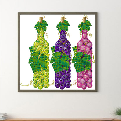 Succulent Wine - Special Shaped Drill Diamond Painting 30*30CM