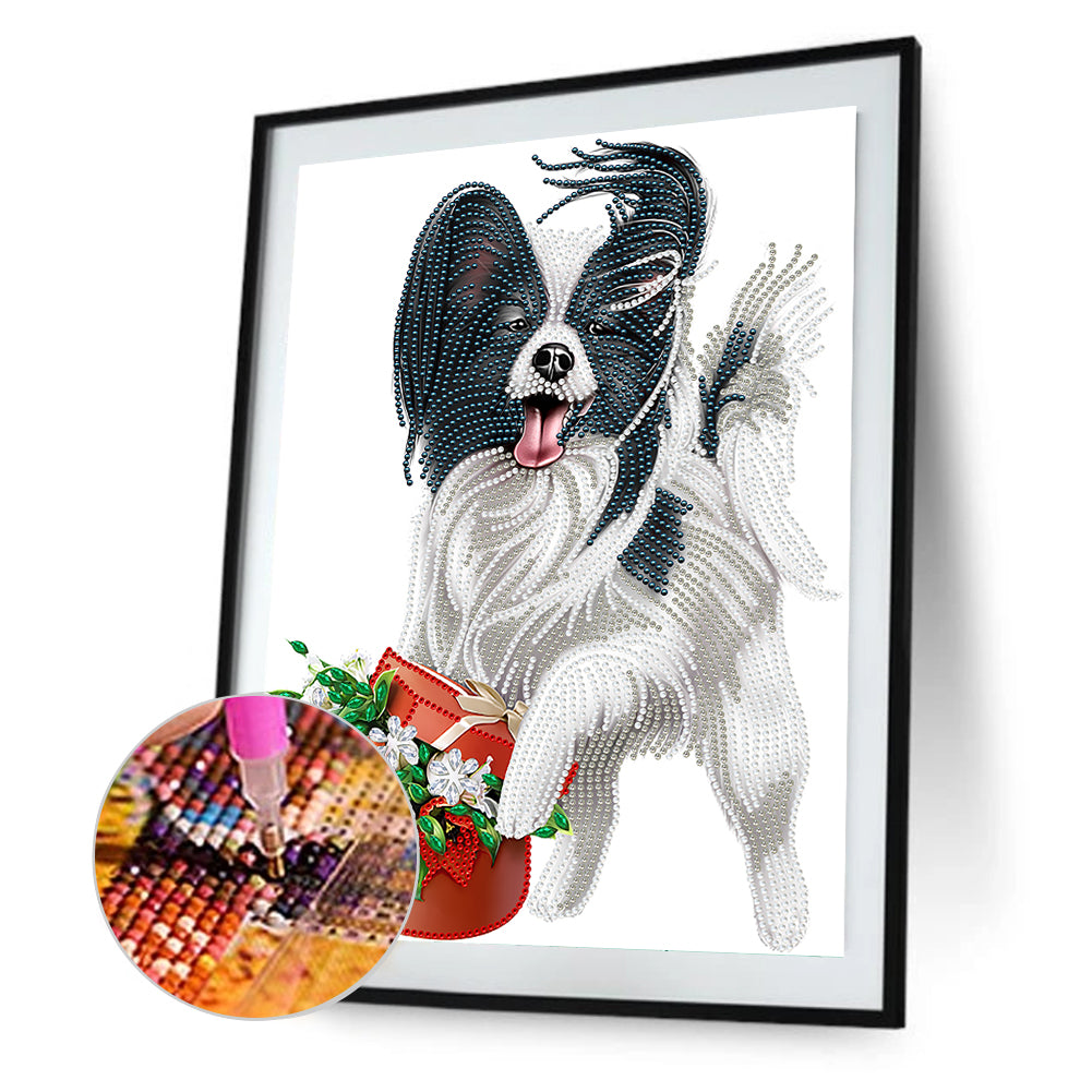 Puppy - Special Shaped Drill Diamond Painting 30*40CM