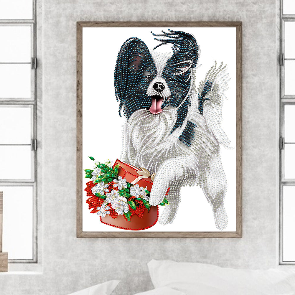 Puppy - Special Shaped Drill Diamond Painting 30*40CM