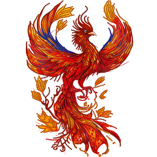 Phoenix On Fire - Special Shaped Drill Diamond Painting 30*40CM