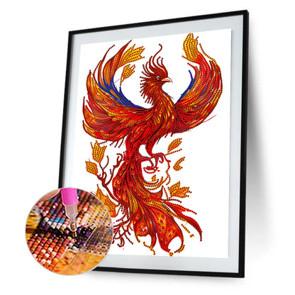 Phoenix On Fire - Special Shaped Drill Diamond Painting 30*40CM