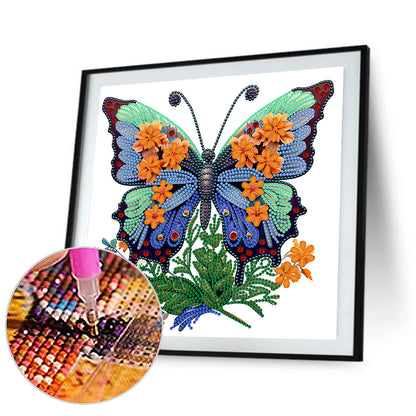 Butterfly Season - Special Shaped Drill Diamond Painting 30*30CM