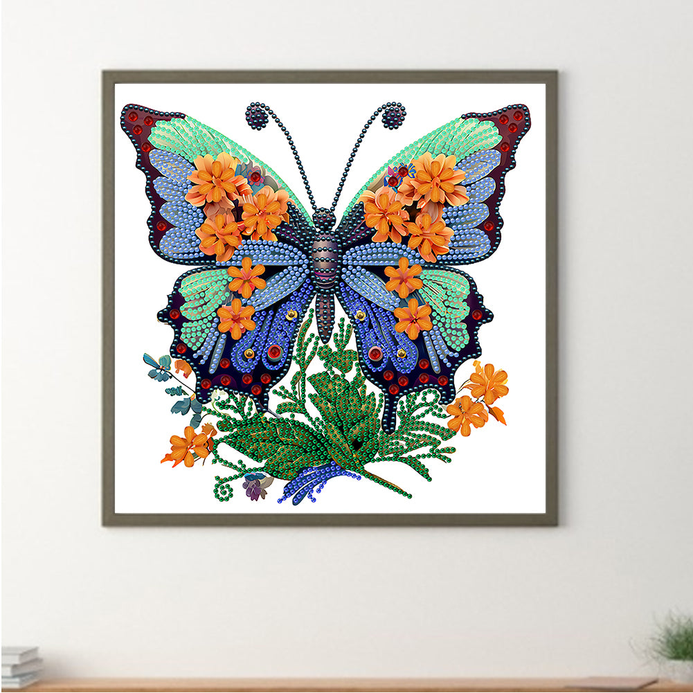 Butterfly Season - Special Shaped Drill Diamond Painting 30*30CM