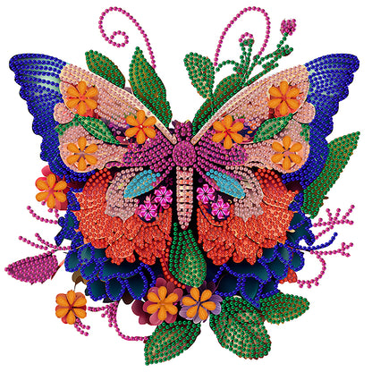 Butterfly Season - Special Shaped Drill Diamond Painting 30*30CM