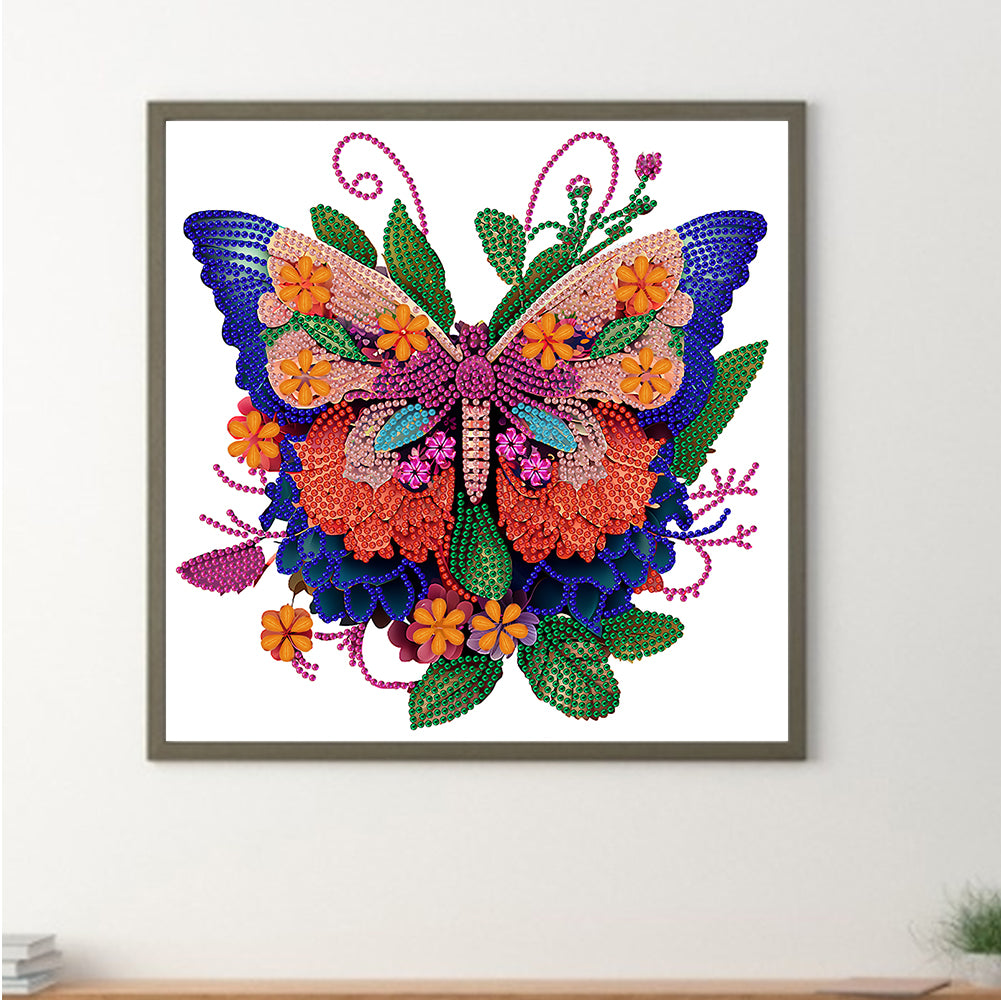 Butterfly Season - Special Shaped Drill Diamond Painting 30*30CM