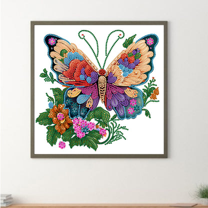 Butterfly Season - Special Shaped Drill Diamond Painting 30*30CM