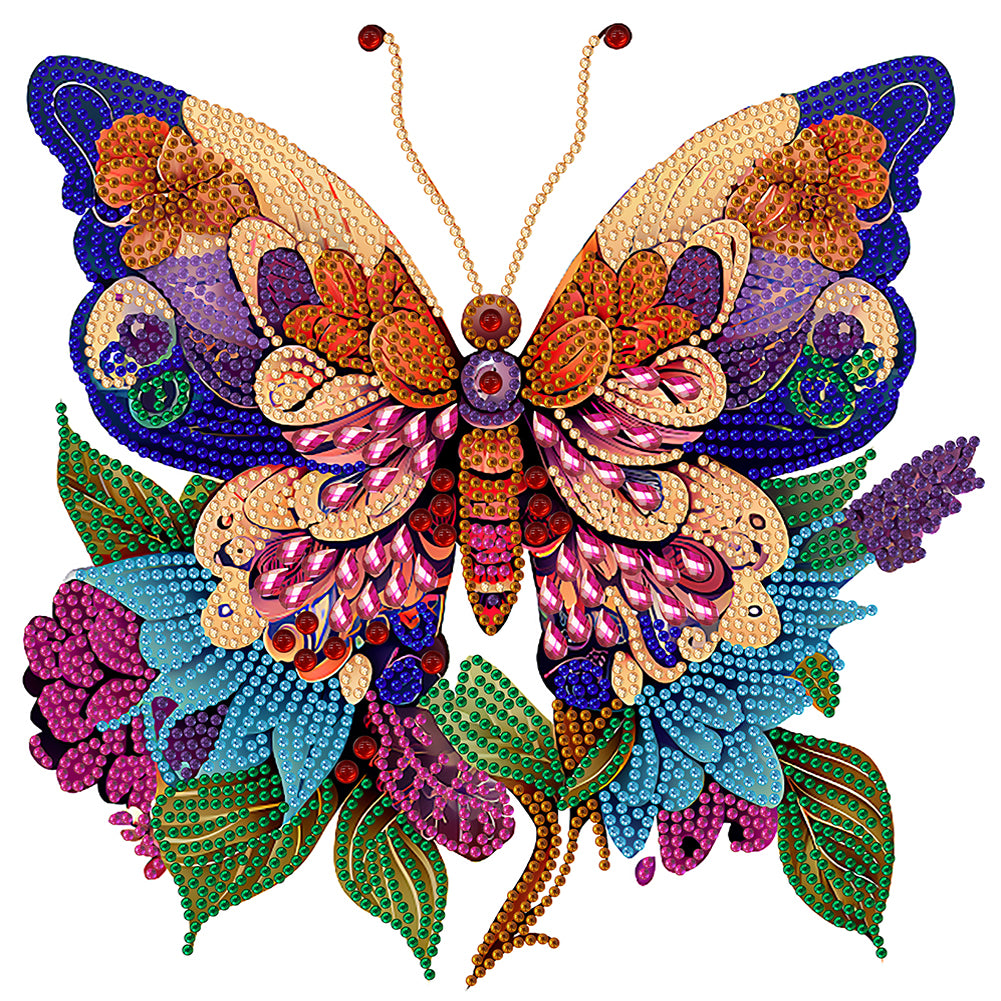 Butterfly Season - Special Shaped Drill Diamond Painting 30*30CM