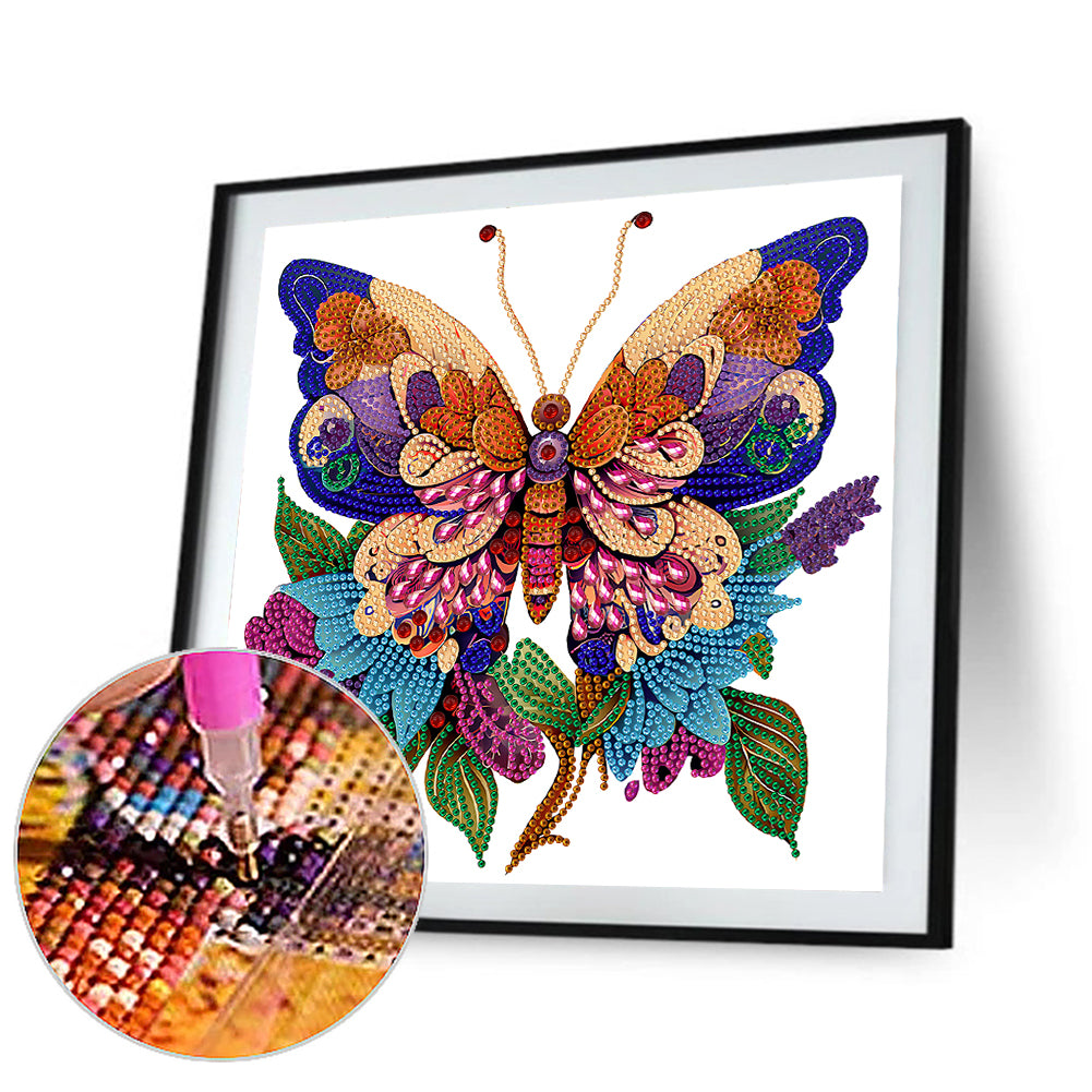 Butterfly Season - Special Shaped Drill Diamond Painting 30*30CM