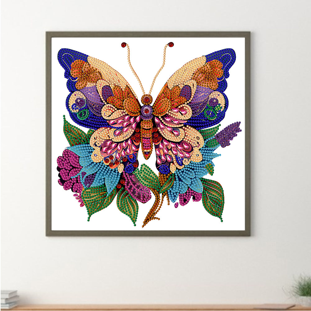 Butterfly Season - Special Shaped Drill Diamond Painting 30*30CM