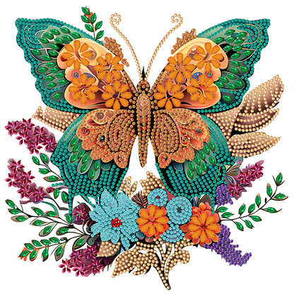 Butterfly Season - Special Shaped Drill Diamond Painting 30*30CM