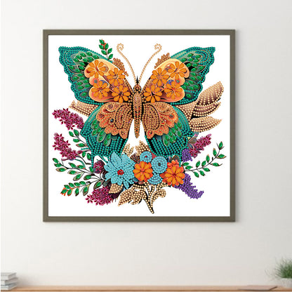 Butterfly Season - Special Shaped Drill Diamond Painting 30*30CM