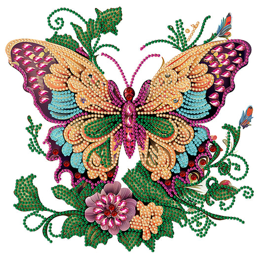 Butterfly Season - Special Shaped Drill Diamond Painting 30*30CM