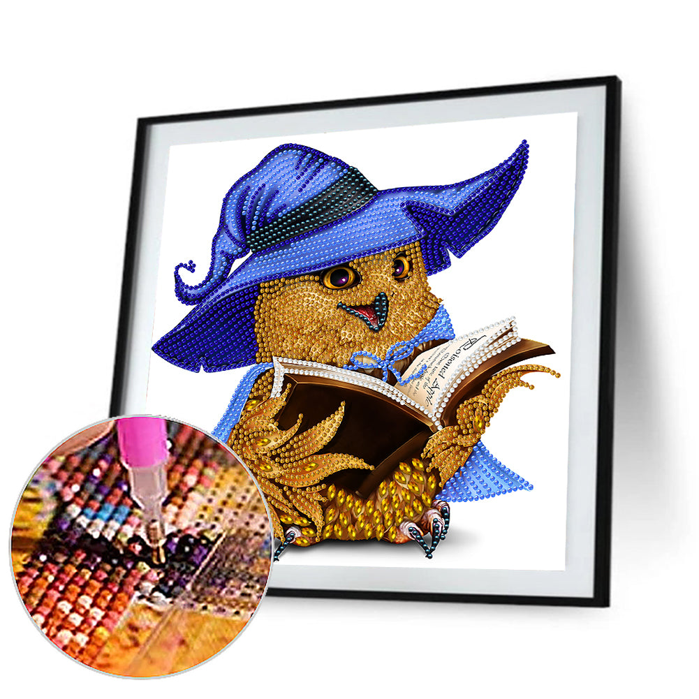 Owl - Special Shaped Drill Diamond Painting 30*30CM