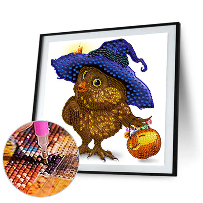Owl - Special Shaped Drill Diamond Painting 30*30CM