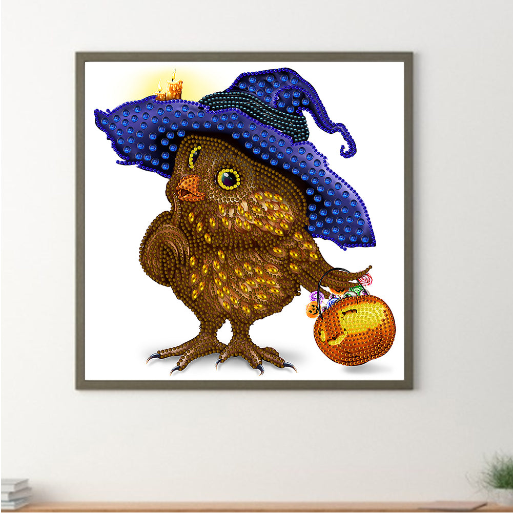 Owl - Special Shaped Drill Diamond Painting 30*30CM