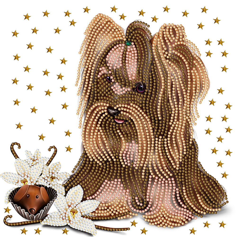Puppy - Special Shaped Drill Diamond Painting 30*30CM