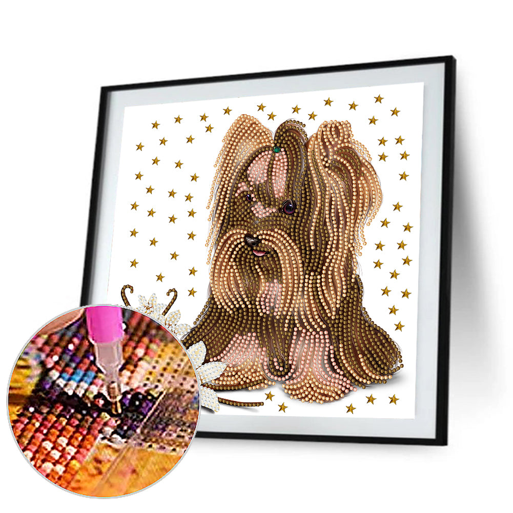 Puppy - Special Shaped Drill Diamond Painting 30*30CM