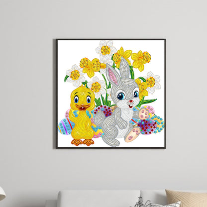 Rabbit And Duck - Special Shaped Drill Diamond Painting 30*30CM