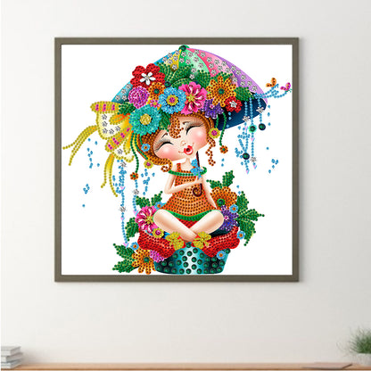 Little Girl - Special Shaped Drill Diamond Painting 30*30CM