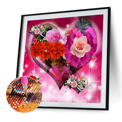 Love Flowers - Full Round Drill Diamond Painting 45*45CM