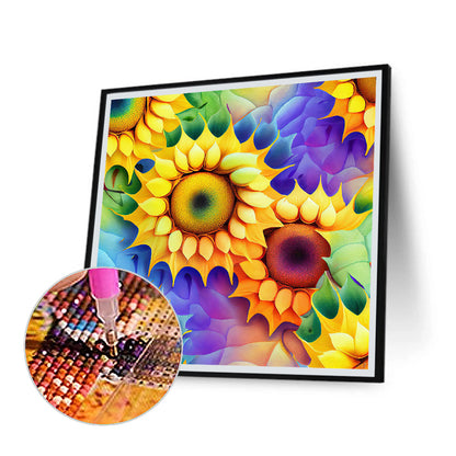 Blooming Sunflower - Full Round Drill Diamond Painting 30*30CM