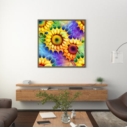 Blooming Sunflower - Full Round Drill Diamond Painting 30*30CM