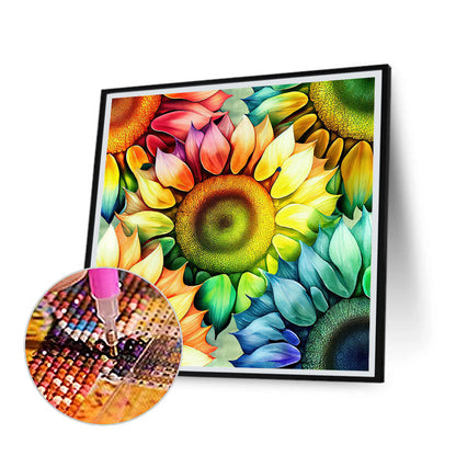 Blooming Sunflower - Full Round Drill Diamond Painting 30*30CM