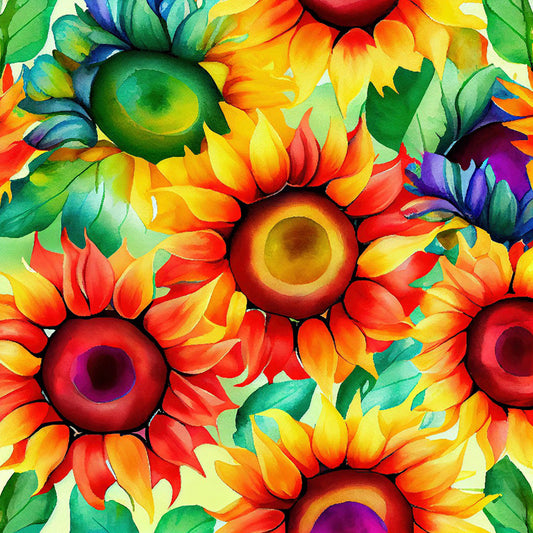 Blooming Sunflower - Full Round Drill Diamond Painting 30*30CM