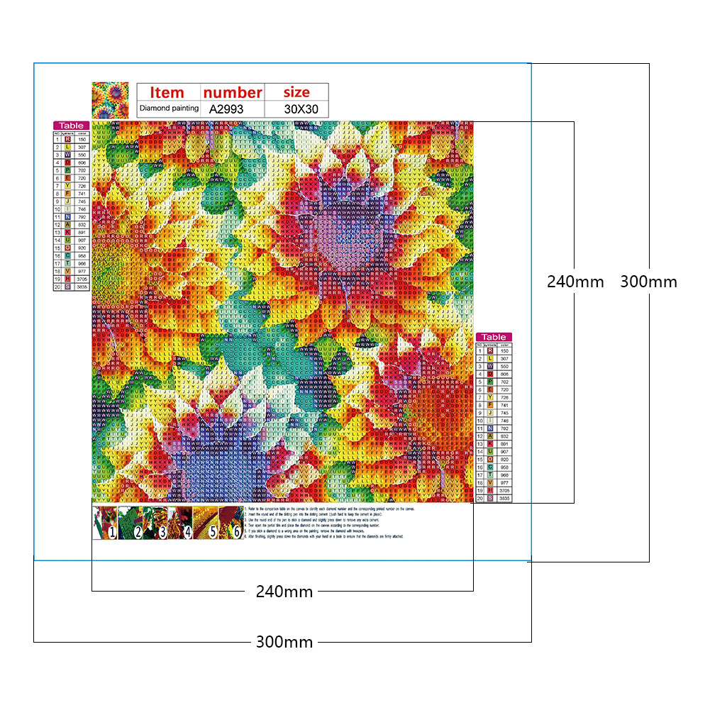 Blooming Sunflower - Full Round Drill Diamond Painting 30*30CM