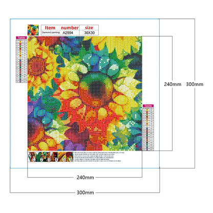 Blooming Sunflower - Full Round Drill Diamond Painting 30*30CM