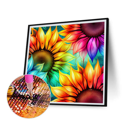 Blooming Sunflower - Full Round Drill Diamond Painting 30*30CM