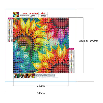 Blooming Sunflower - Full Round Drill Diamond Painting 30*30CM