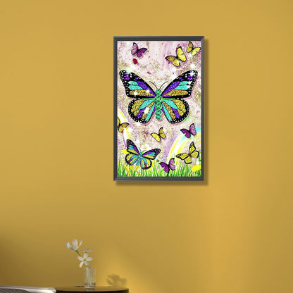 Butterfly - Full Round Drill Diamond Painting 30*50CM