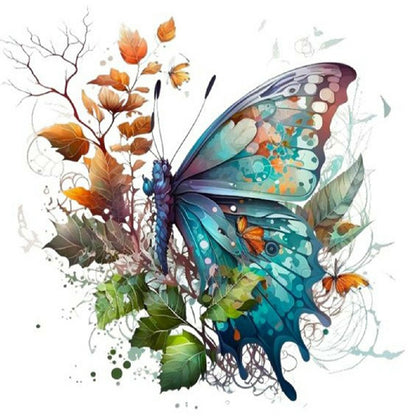 Butterfly - Full Round Drill Diamond Painting 30*30CM