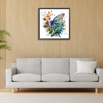 Butterfly - Full Round Drill Diamond Painting 30*30CM