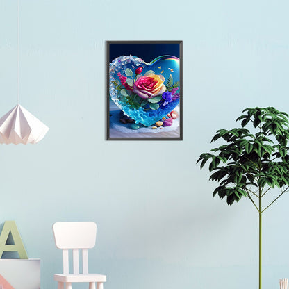 Love Rose - Full Square Drill Diamond Painting 20*30CM