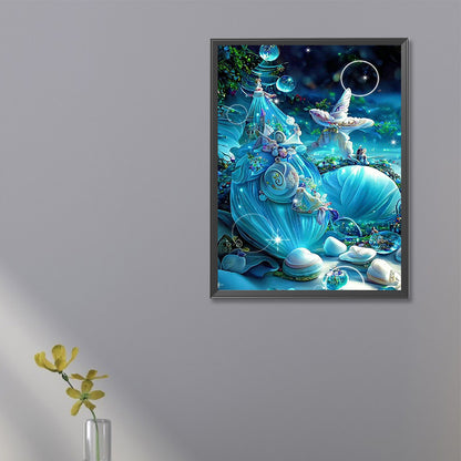 Blue Starfish - Full Square Drill Diamond Painting 20*30CM