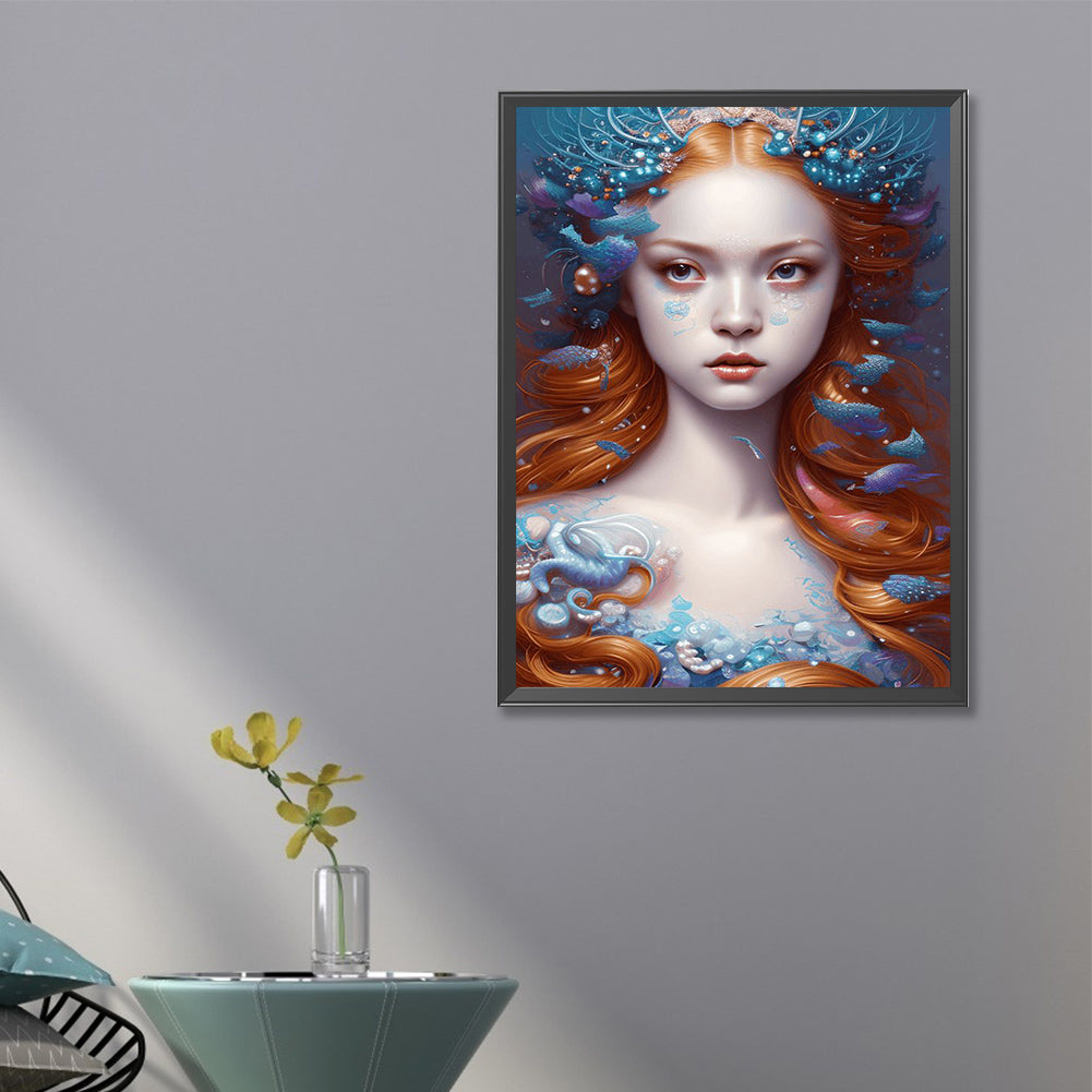 Girl - Full Round Drill Diamond Painting 40*60CM