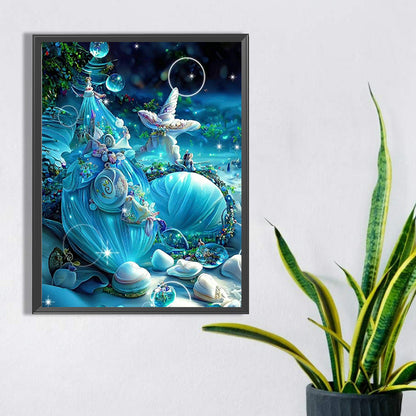 Blue Starfish - Full Square Drill Diamond Painting 30*40CM