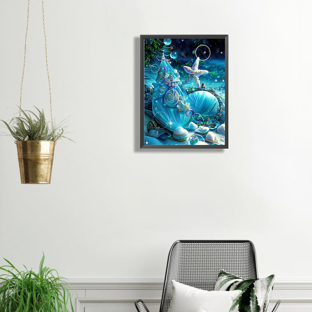 Blue Starfish - Full Square Drill Diamond Painting 30*40CM